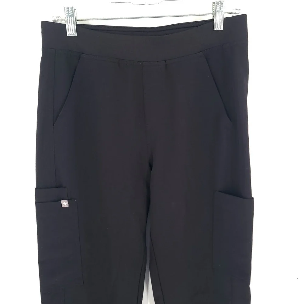 Figs Scrub Pants Mens Small Black Axim Cargo Scrub Pockets T2001T Tall Length